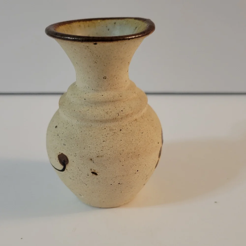 Vintage Tonala Mini Vase Hand Crafted Mexico